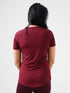 Leera Contrast Raglan Tee in Maroon